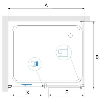 Душевой уголок RGW PA-76 (PA-016 + Z-050-2) 35087647-11 140x70см хром
